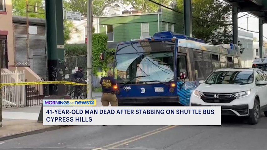 Man stabbed to death on Brooklyn bus, killer on the run