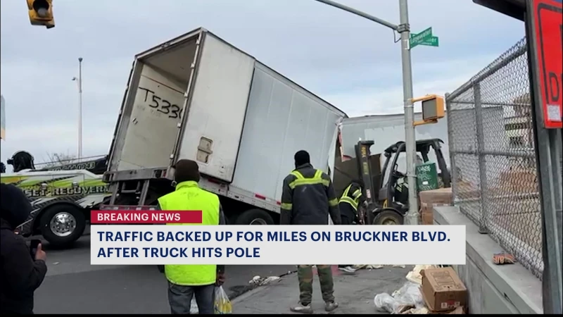 Story image: Bruckner Boulevard reopens following tractor-trailer crash