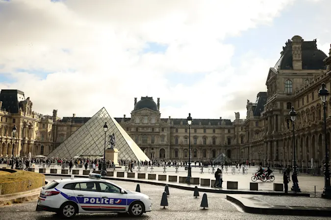 Story image: Suspects arrested over the theft of crown jewels from Paris' Louvre museum