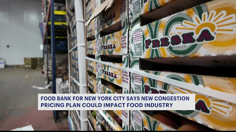 Story image: Food Bank for NYC says new congestion toll could impact food industry  