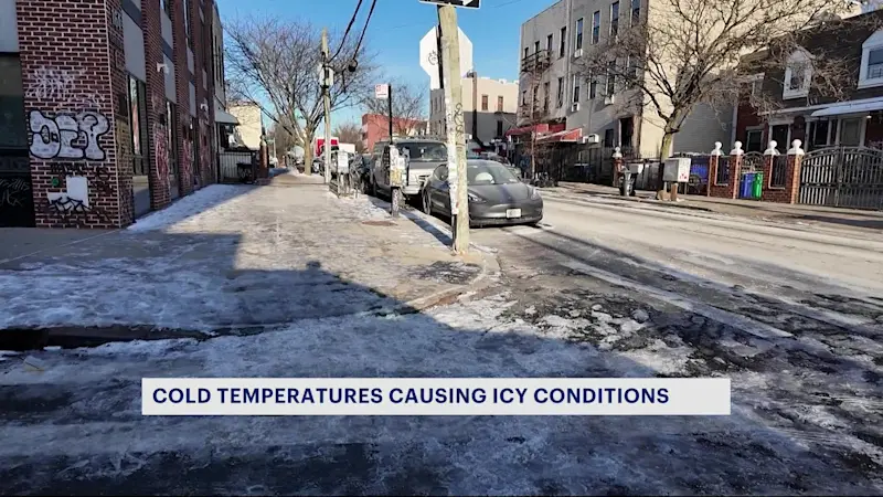 Story image: Bitter Blast: Brooklyn residents face brutal cold during commute