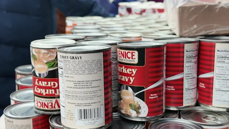 Story image: Yonkers first responders, volunteers hand out hundreds of Thanksgiving meals