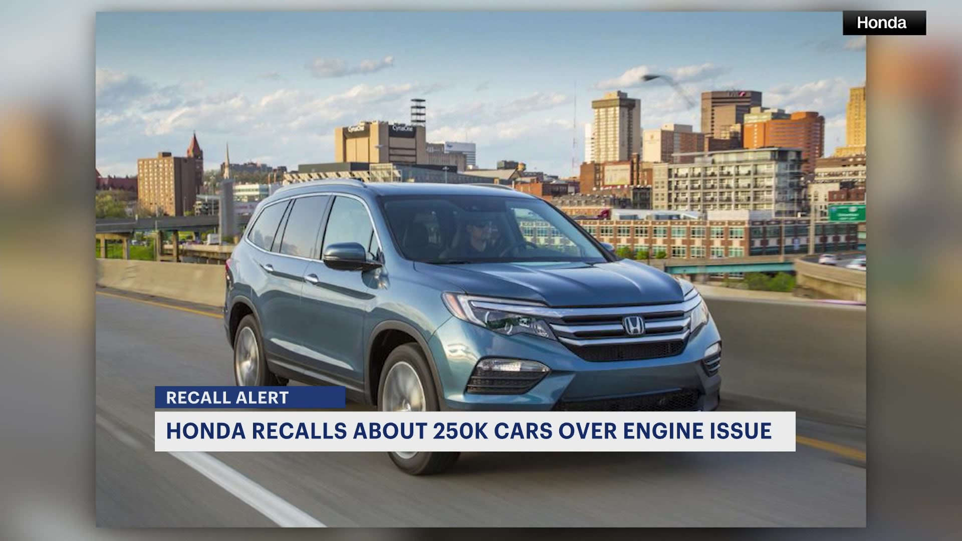 Honda recalls nearly 250K vehicles because bearing can fail and cause