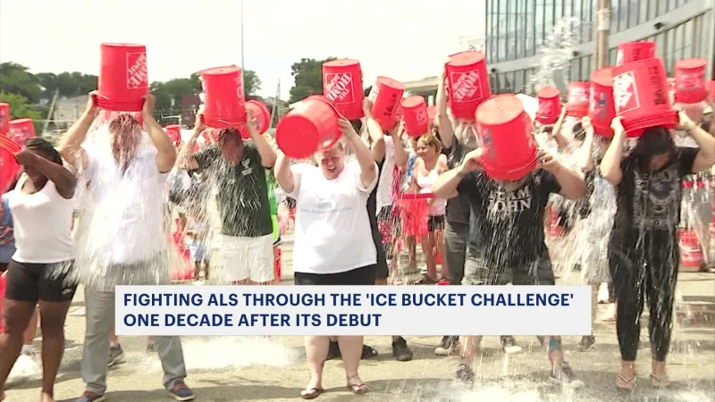 Story image: Ice Bucket Challenge marks 10 years of raising ALS awareness