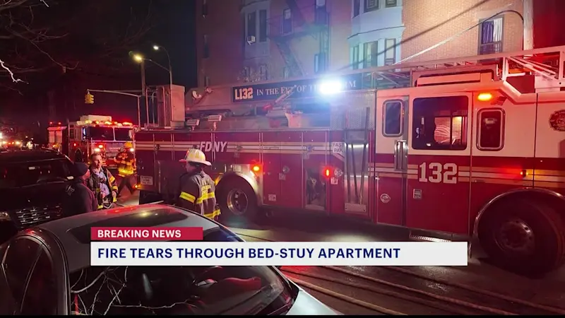 Story image: Fire rips through Bed-Stuy apartment on Thanksgiving night