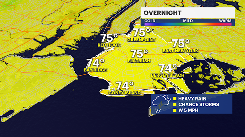 Story image:  Overnight flash flood watch in Brooklyn 