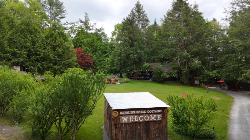 Story image: Pocono Mountains: Babbling Brook Cottages