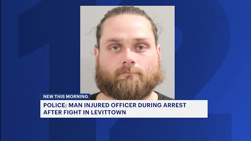Story image: Police: Man injured officer during arrest following fight in Levittown
