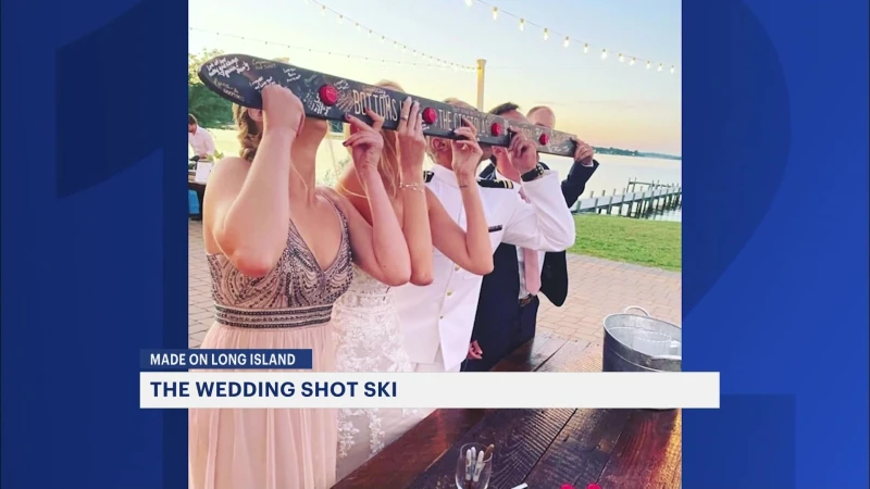 Story image: Made on Long Island: The Wedding Shot Ski in Oceanside