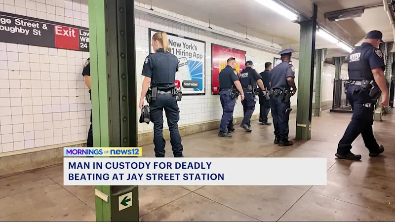 Story image: Suspect in deadly Jay Street subway attack in custody