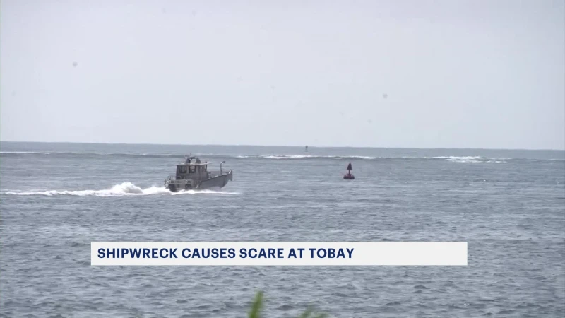 Story image:  Nassau police: Emergency in the water turns out to be old shipwreck off coast of Tobay Beach