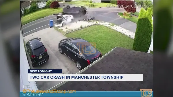 Shocking car crash caught on camera in Manchester Township