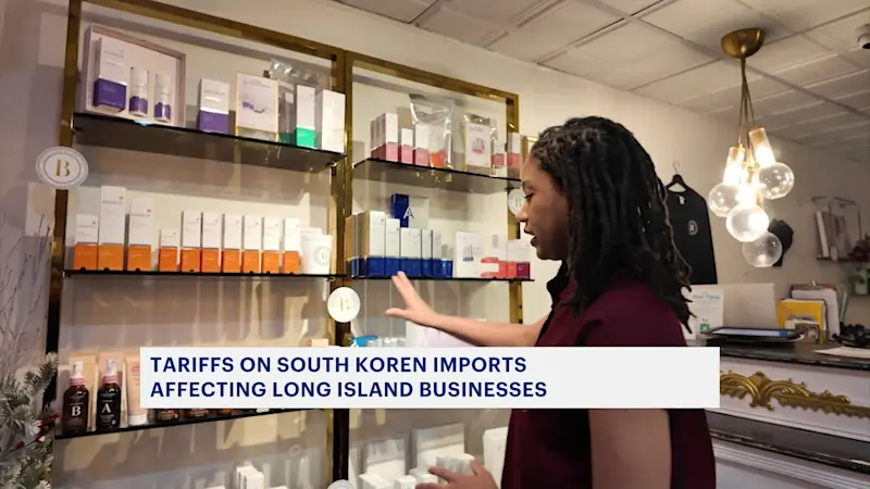Story image: Beautiology spa in Mineola feels impact of new tariffs