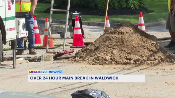 Waldwick's boil water advisory remains in effect Wednesday due to nearly 2-day water main break