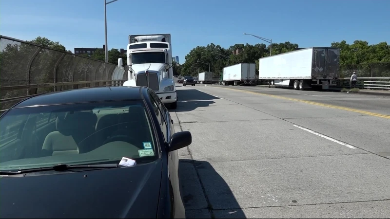 Story image: Illegally parked tractor-trailers continue to plague parts of North Bronx