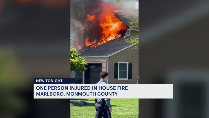Story image: Police: Homeowner injured in fire at Marlboro home