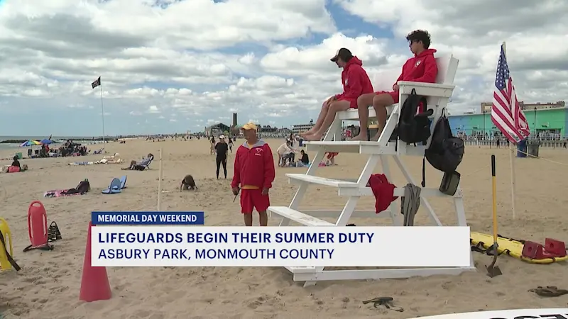 Story image: Beach season begins with warnings on rip currents