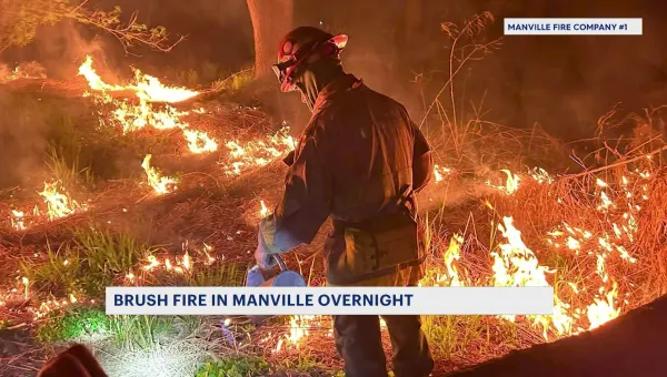 Authorities: Brush fire breaks out in Manville