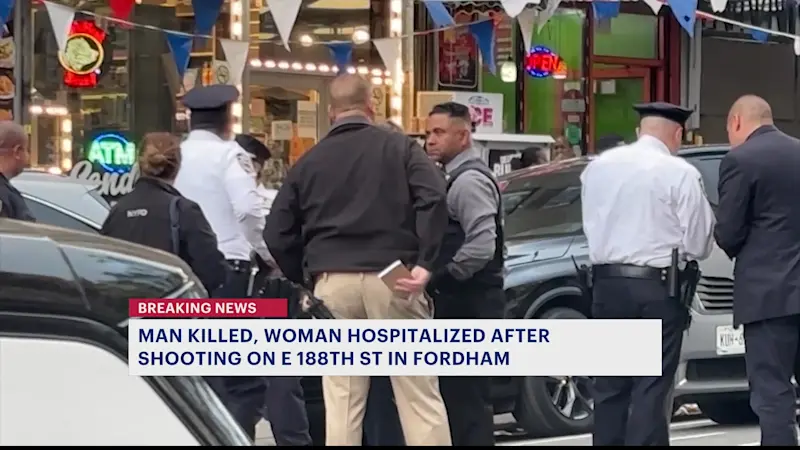 Story image: NYPD: 57-year-old man killed, 34-year-old woman injured in Fordham shooting