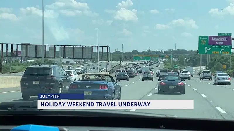 Story image: Fourth of July traffic in full swing as thousands head down the Shore