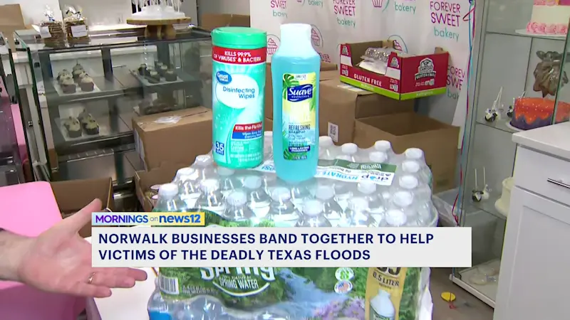 Story image: Norwalk businesses and Americares respond to needs of Texas flood victims