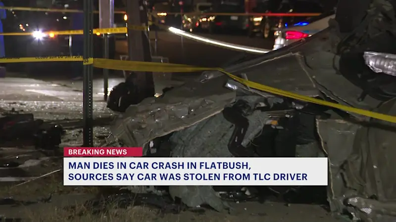 Story image: Driver killed in Flatlands crash after stealing TLC car, police sources say