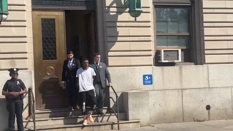 Story image: 2nd suspect charged in attack on NYPD officer faces judge in The Bronx
