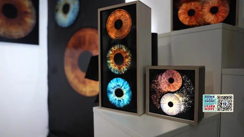 Story image: Get a close up of your eyes at the Eyeris Art Gallery