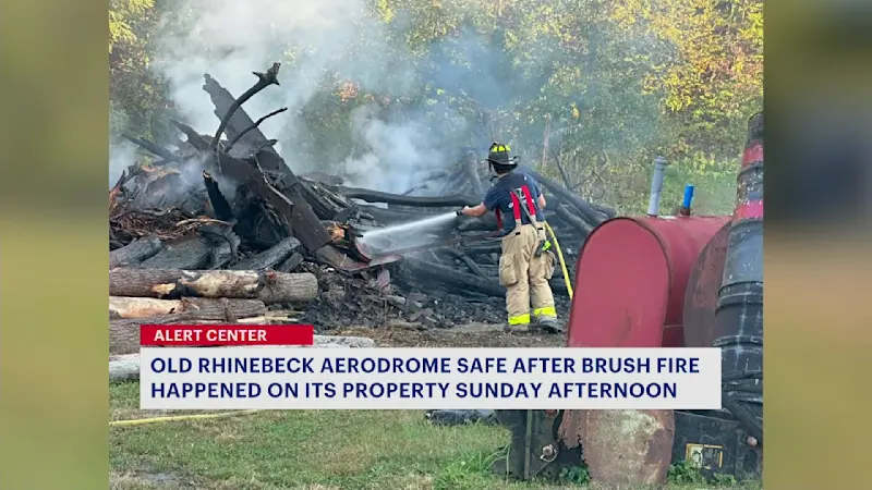 Story image: Brush fire threatens Old Rhinebeck Aerodrome in Red Hook