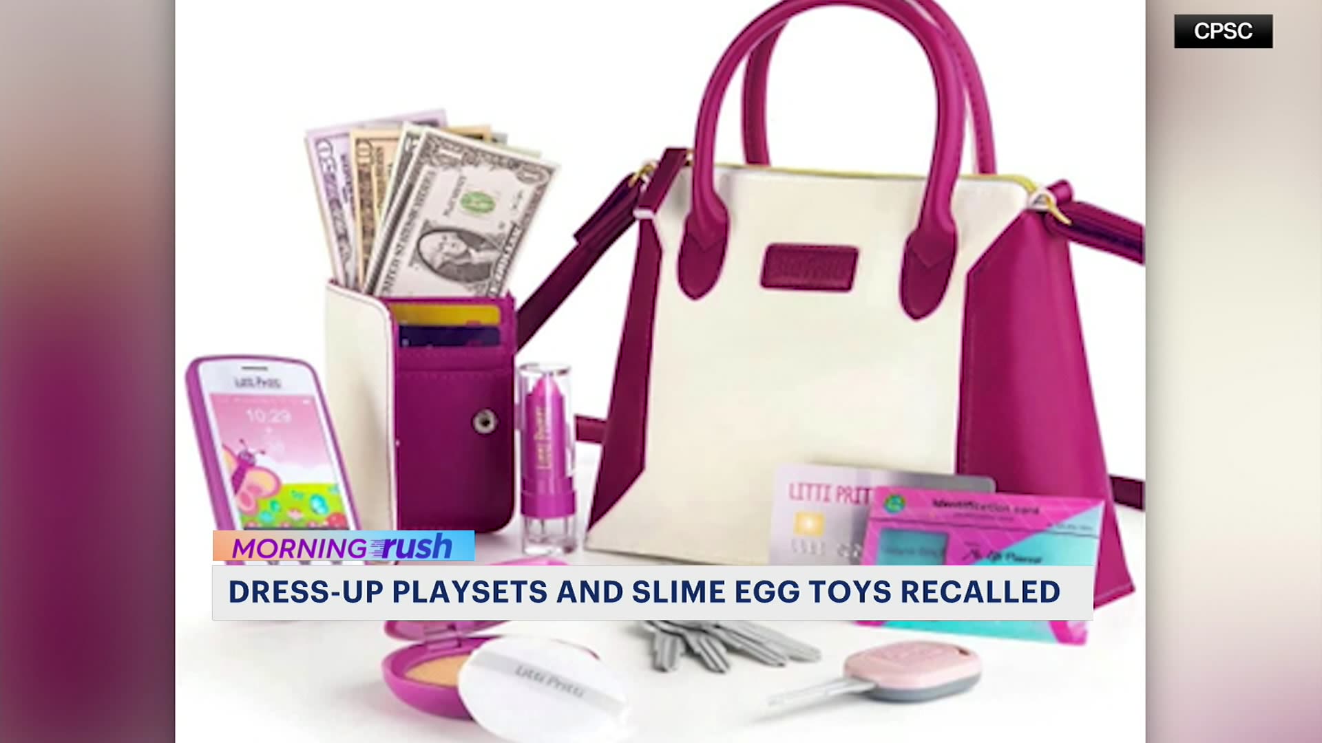 Some dressup play sets, slime eggs recalled due high levels of phthalates