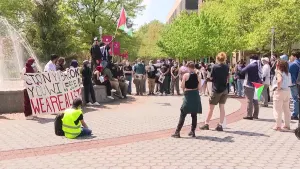 Pro-Palestinian rally takes place at Stony Brook University campus
