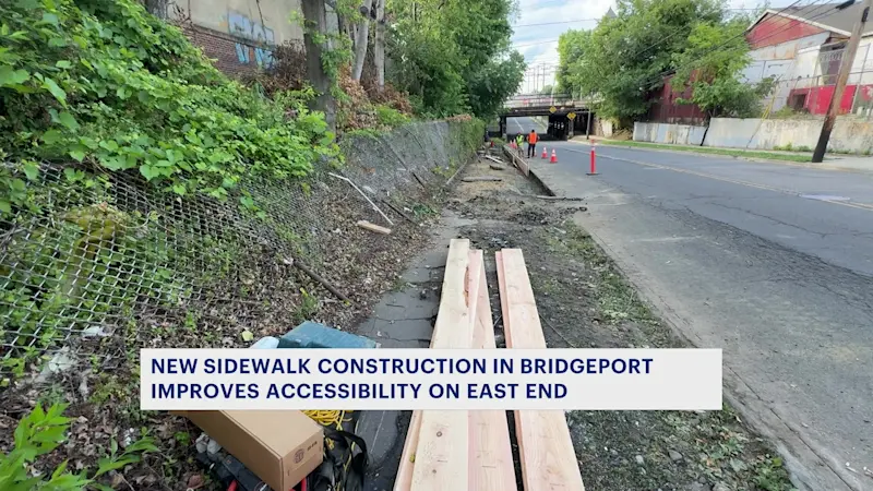 Story image: Officials: New sidewalk will improve accessibility for residents in Bridgeport's East End 