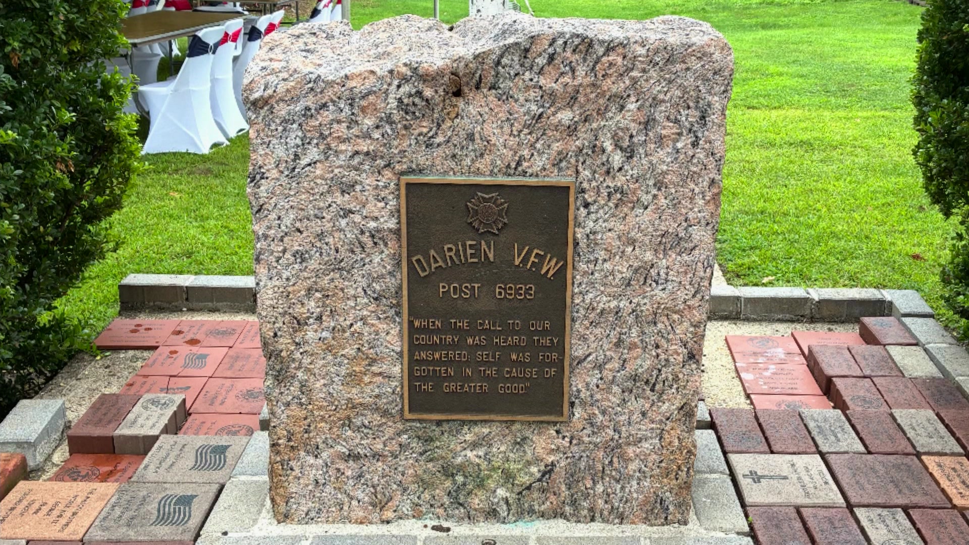 Darien veteran organization pays special tribute to local hero