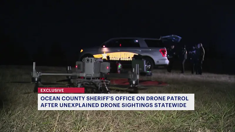 Story image: EXCLUSIVE: Drone captured on camera by Ocean County Sheriff’s Office