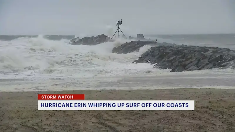 Story image: Erosion, flooding: Hurricane Erin threatens Ocean County beaches