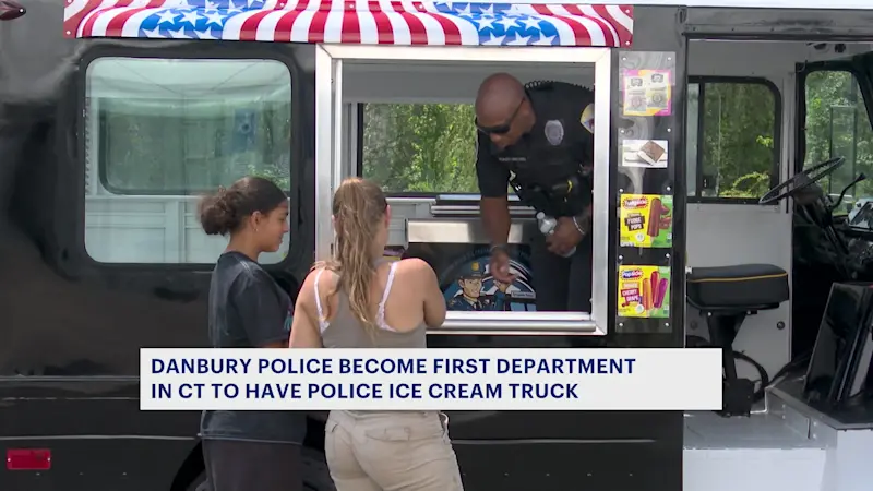 Story image: Sweet Treat: Danbury police become the first in the state to have ice cream truck 