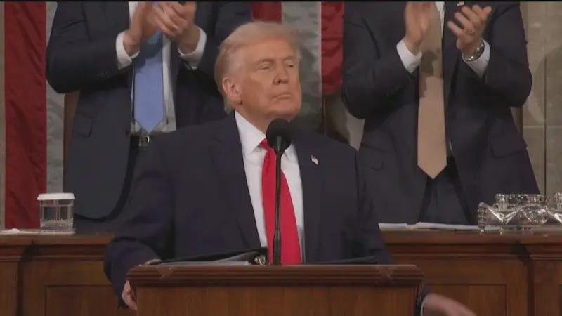 Story image: 'Bad policy but nice guy.' Trump comments on Mamdani during State of the Union