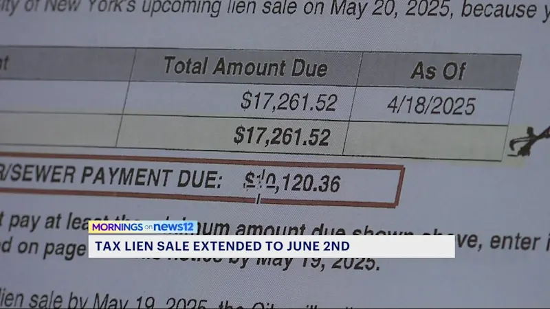 Story image: Tax lien sale deadline extended by 2 weeks