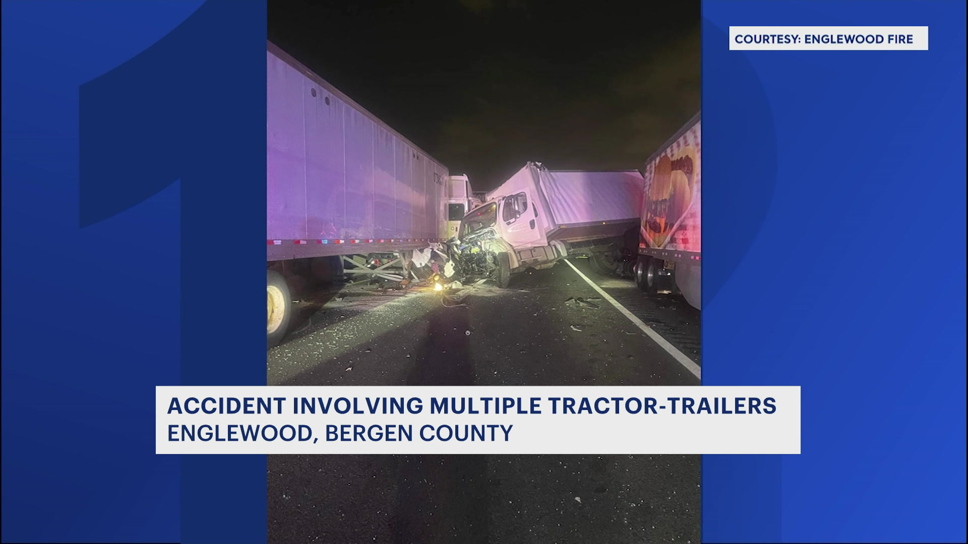 Authorities: Multiple tractor-trailers involved in Englewood crash
