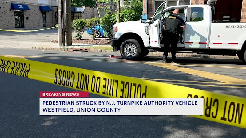 Story image: Police: NJ Turnpike Authority vehicle strikes woman in Westfield