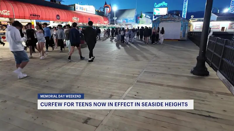 Story image: Memorial Day weekend curfew now in effect for teens in Seaside Heights