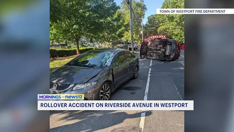 Story image: Child among injured in five-vehicle crash in Westport
