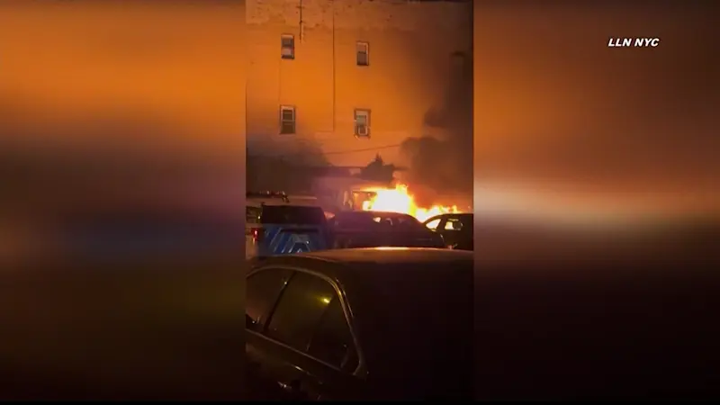 Story image: 3 NYPD vehicles in Bushwick lot had fire starters in them, mayor says