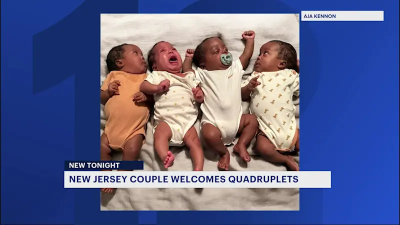 Story image: Meet New Jersey quadruplets born at Cooperman Barnabas Medical Center