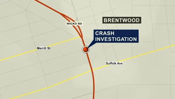 Crash shuts down parts of Wicks Road in Brentwood