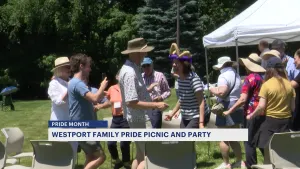 Saugatuck church hosts family picnic for Pride Month