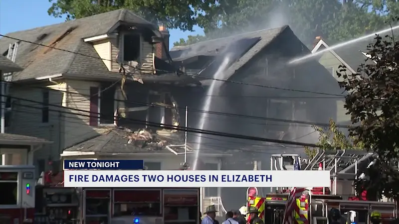 Story image: 9 people safely escape from multialarm house fire in Elizabeth