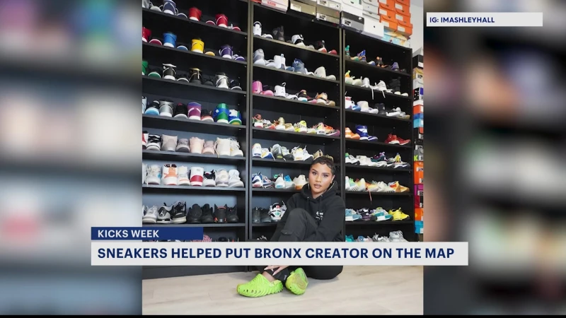 Story image: Bronx content creator says sneakers helped put her on the map