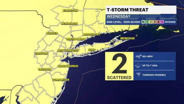 STORM WATCH: Stormy weather makes its way out of Brooklyn; warmer weather for end of the week 