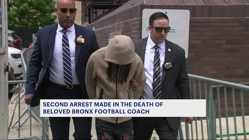 Story image: Unlicensed driver arrested in chain-reaction crash that killed beloved Bronx football coach